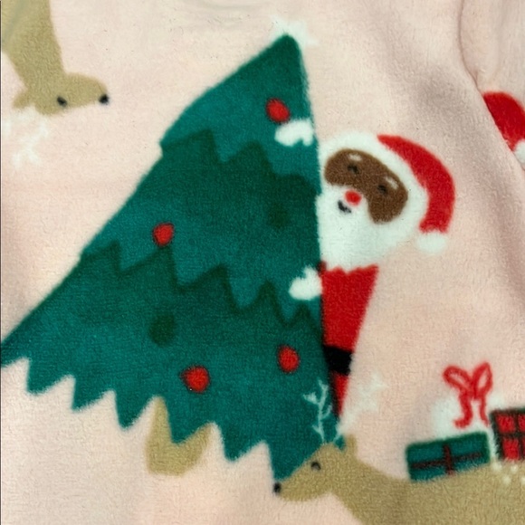 NWT Carter’s Fleece Black Santa Footed Pajamas 3 months - Picture 8 of 8
